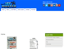 Tablet Screenshot of icemasteradapter.com